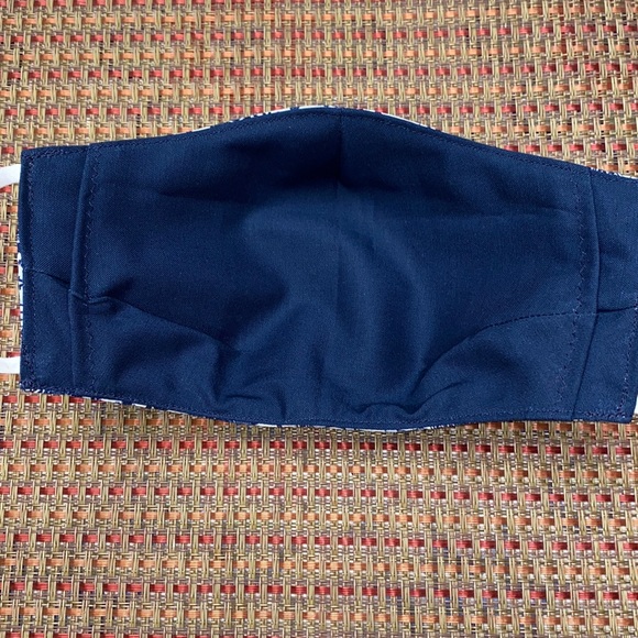 Blue Flower Spring Face Mask - Picture 2 of 5